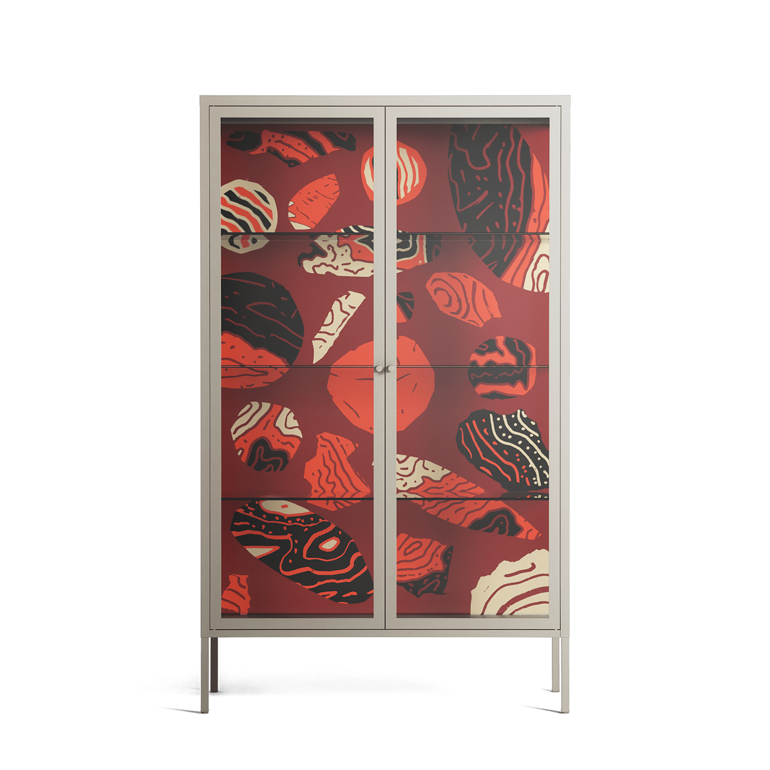 Pebbles 2 - Cabinet - Nick Liefhebber - Pebble - Clear glass