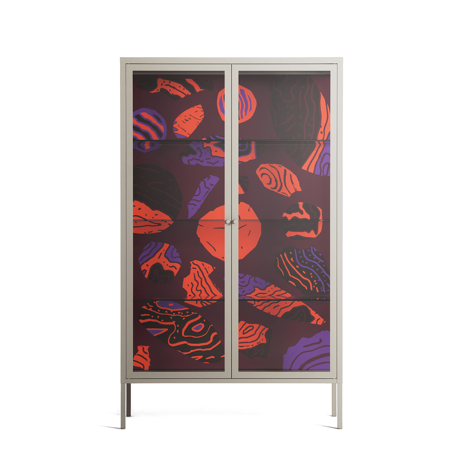 Pebbles 3 - Cabinet - Nick Liefhebber - Pebble - Clear glass