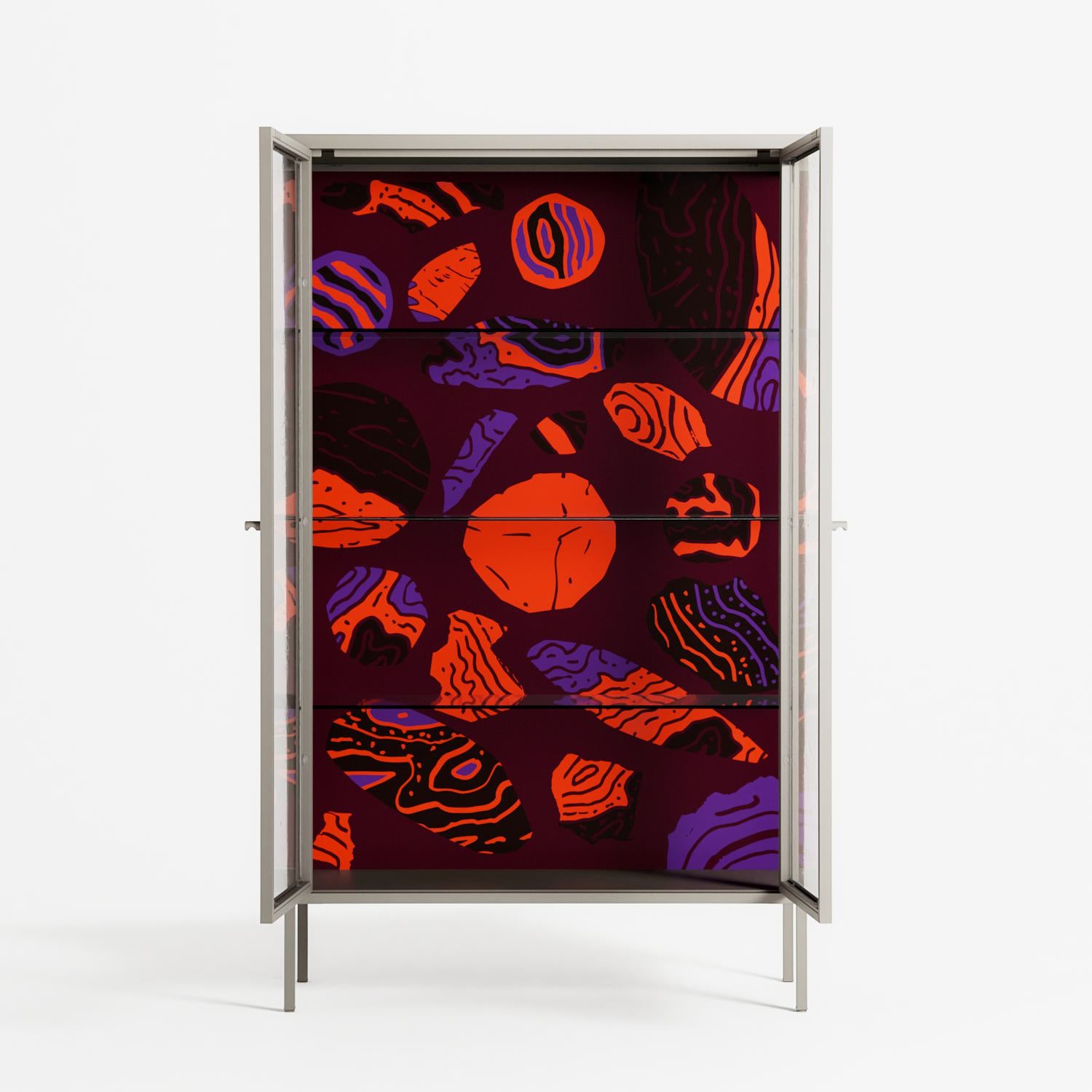 Pebbles 3 - Cabinet - Nick Liefhebber - Pebble - Clear glass