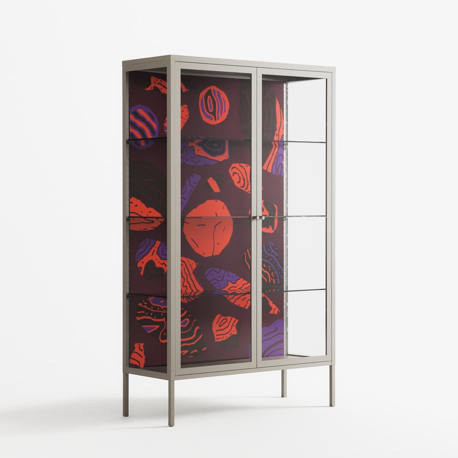 Pebbles 3 - Cabinet - Nick Liefhebber - Pebble - Clear glass