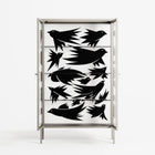 Black Birds - Cabinet - Konrad Blaszczyk - Pebble - Clear glass
