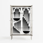 Black Fern - Cabinet - Konrad Blaszczyk - Pebble - Clear glass