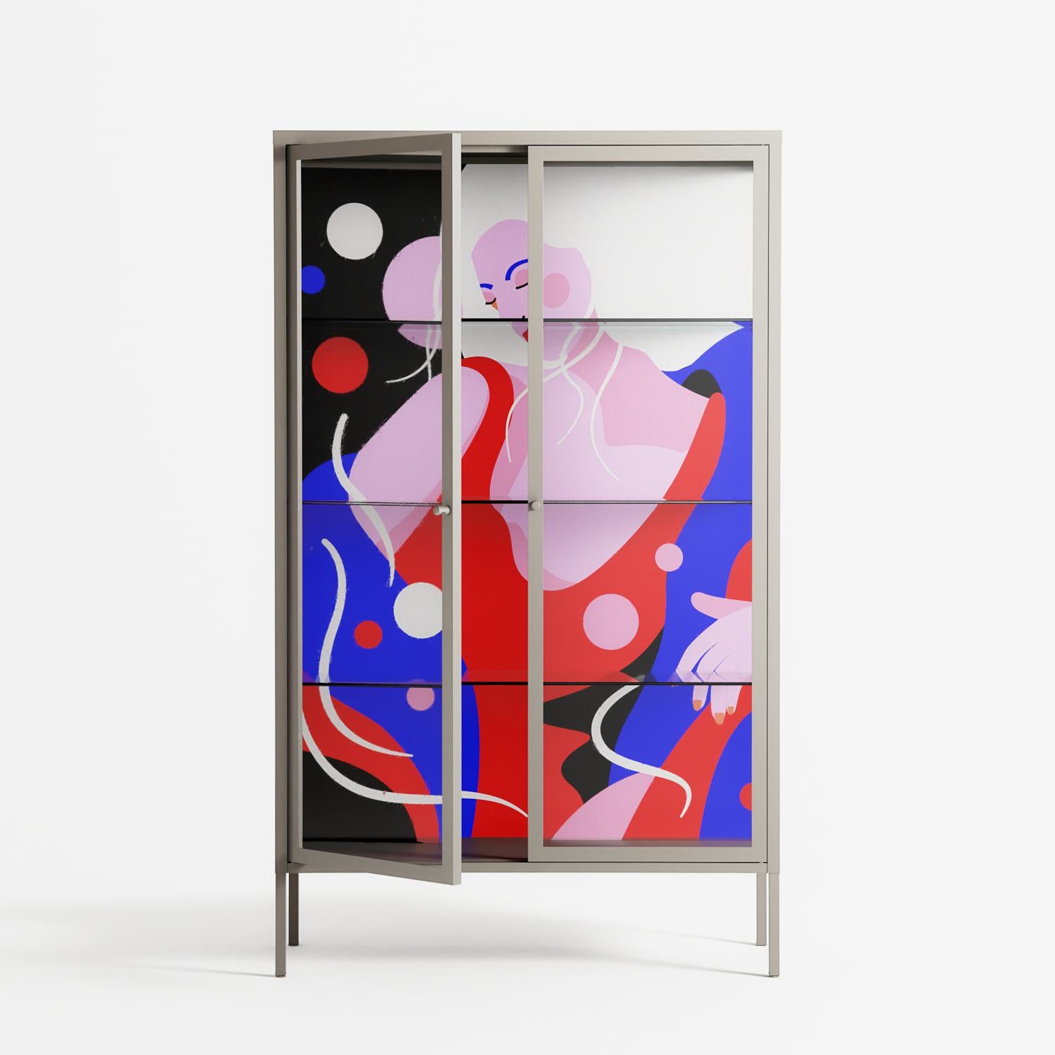 Dream - Cabinet - Heather Zhou - Pebble - Clear glass