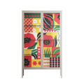 Flower C - Cabinet - Heather Zhou - Pebble - Clear glass