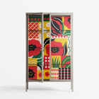 Flower C - Cabinet - Heather Zhou - Pebble - Clear glass