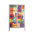Flower A - Cabinet - Heather Zhou - Pebble - Clear glass