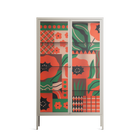 Flower B - Cabinet - Heather Zhou - Pebble - Clear glass