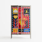 Rise - Cabinet - Heather Zhou - Pebble - Clear glass