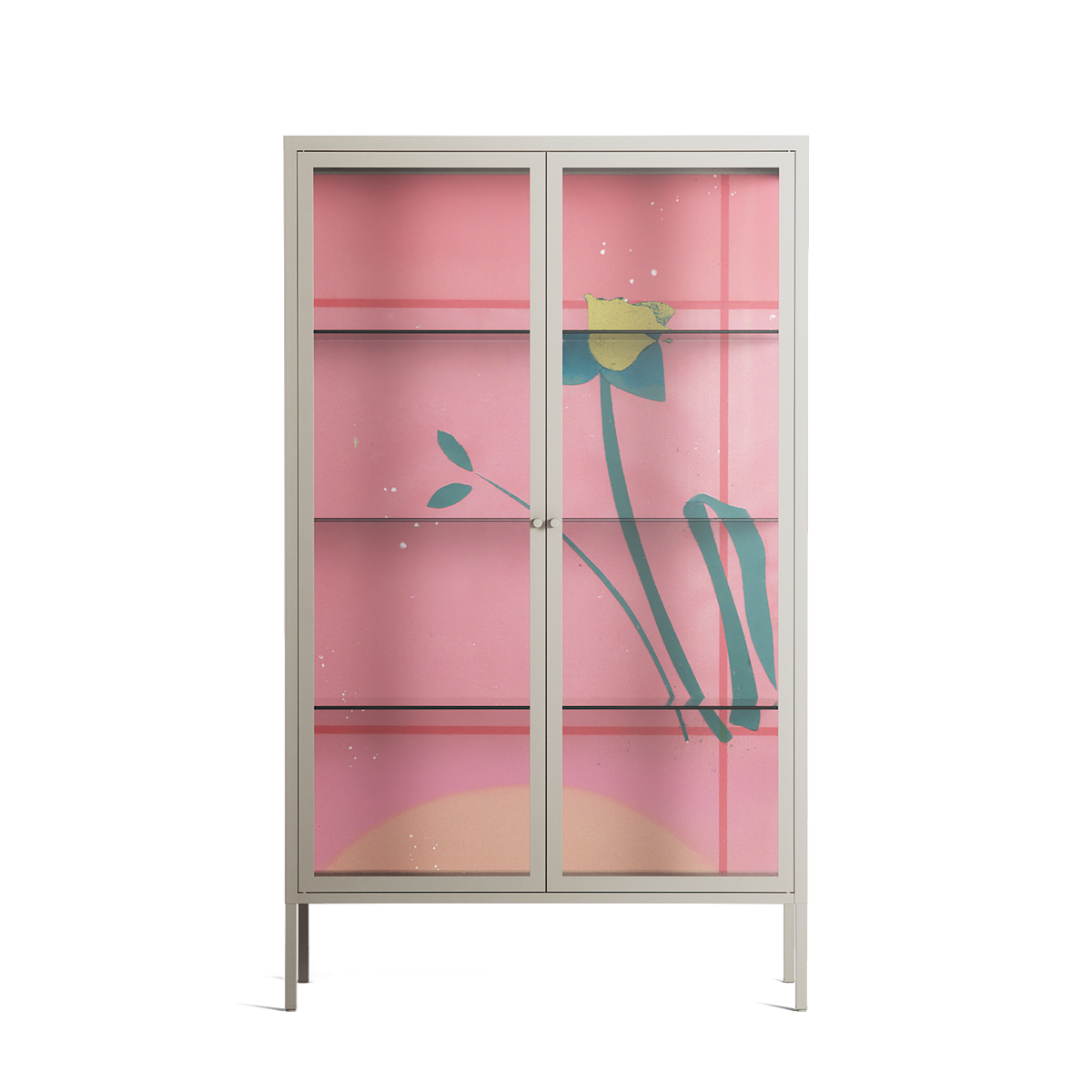 Tender Age in Bloom - Cabinet - Ciara Wade - Pebble - Clear glass