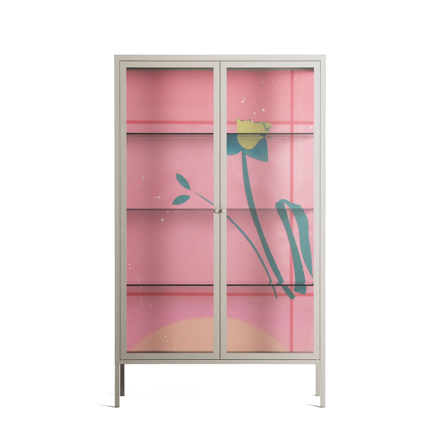 Tender Age in Bloom - Cabinet - Ciara Wade - Pebble - Clear glass