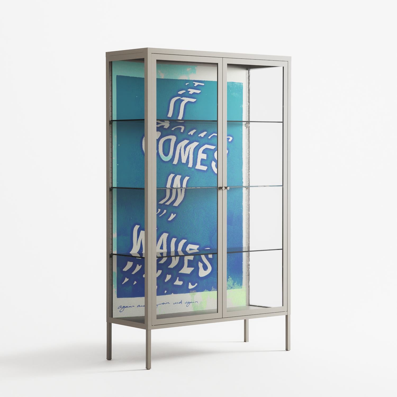It Comes in Waves - Cabinet - Ciara Wade - Pebble - Clear glass