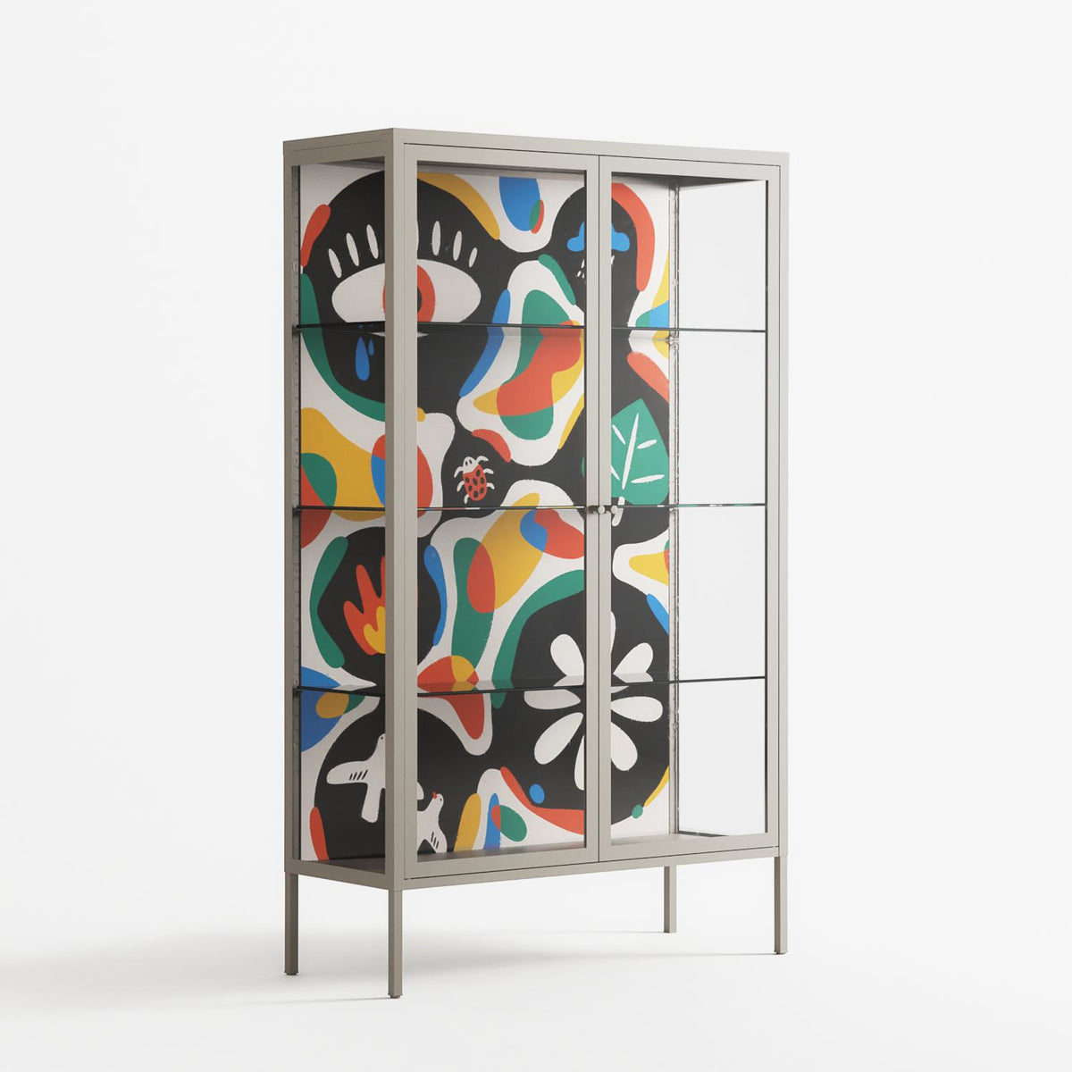 Alive - Cabinet - Vratislav Pecka - Pebble - Clear glass