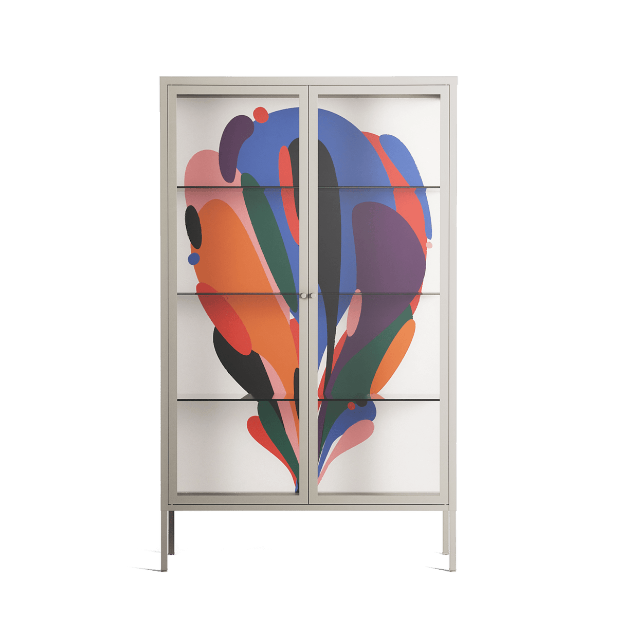 Balloons - Cabinet - Vratislav Pecka - Pebble - Clear glass