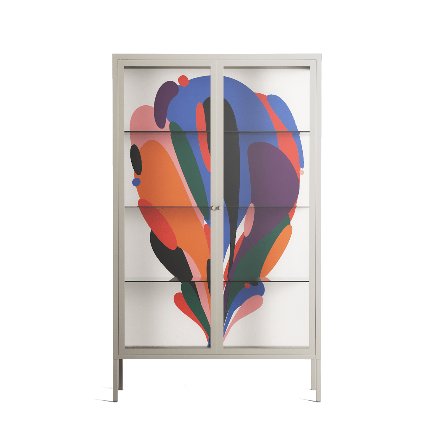 Balloons - Cabinet - Vratislav Pecka - Pebble - Clear glass