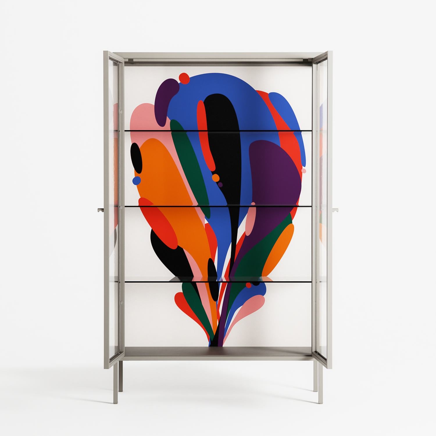 Balloons - Cabinet - Vratislav Pecka - Pebble - Clear glass