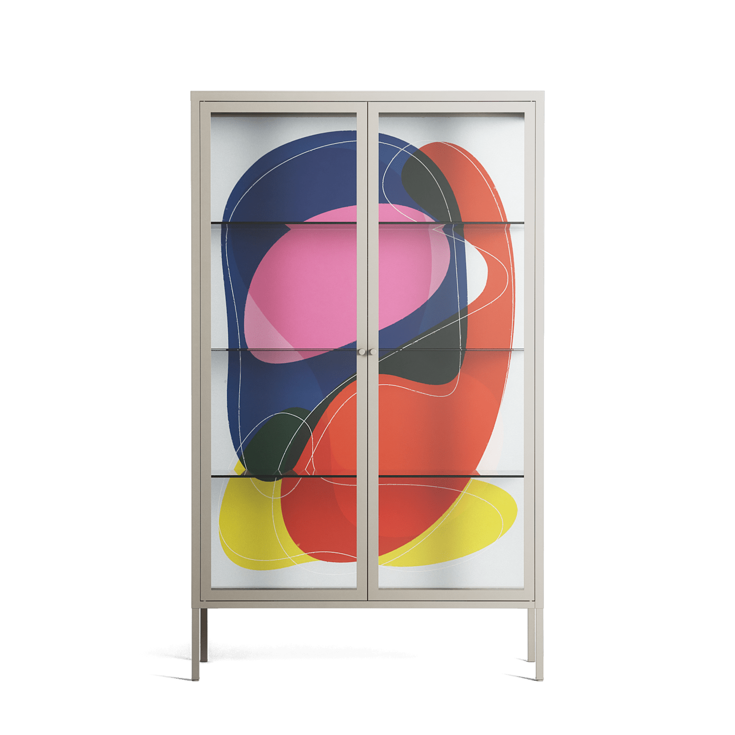 Blends - Cabinet - Vratislav Pecka - Pebble - Clear glass