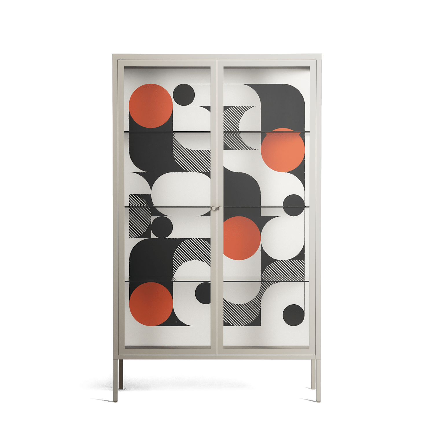 Conserto - Cabinet - Vratislav Pecka - Pebble - Clear glass