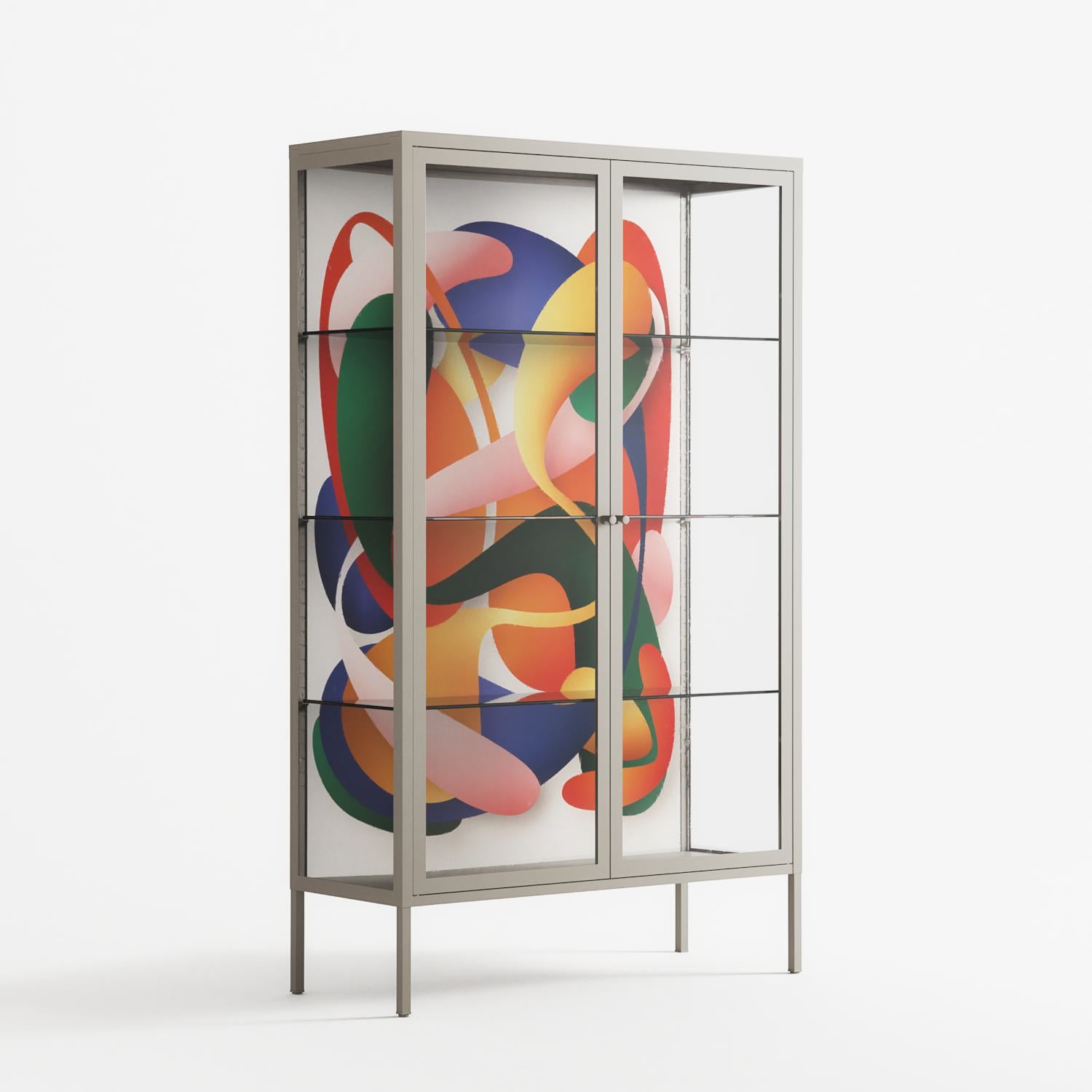 Gloss - Cabinet - Vratislav Pecka - Pebble - Clear glass