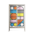 Palette - Cabinet - Vratislav Pecka - Pebble - Clear glass