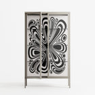 Splash of black - Cabinet - Vratislav Pecka - Pebble - Clear glass