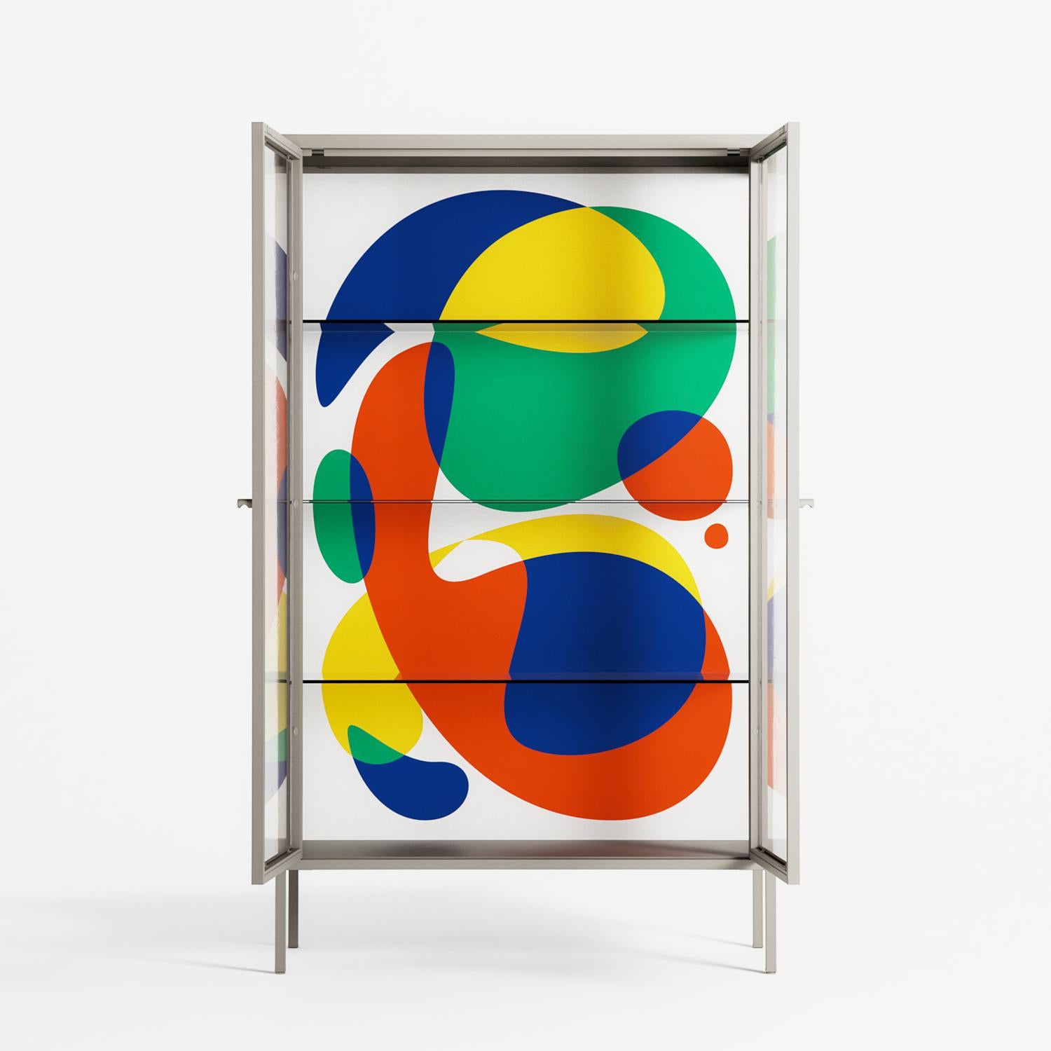 Vibrante - Cabinet - Vratislav Pecka - Pebble - Clear glass