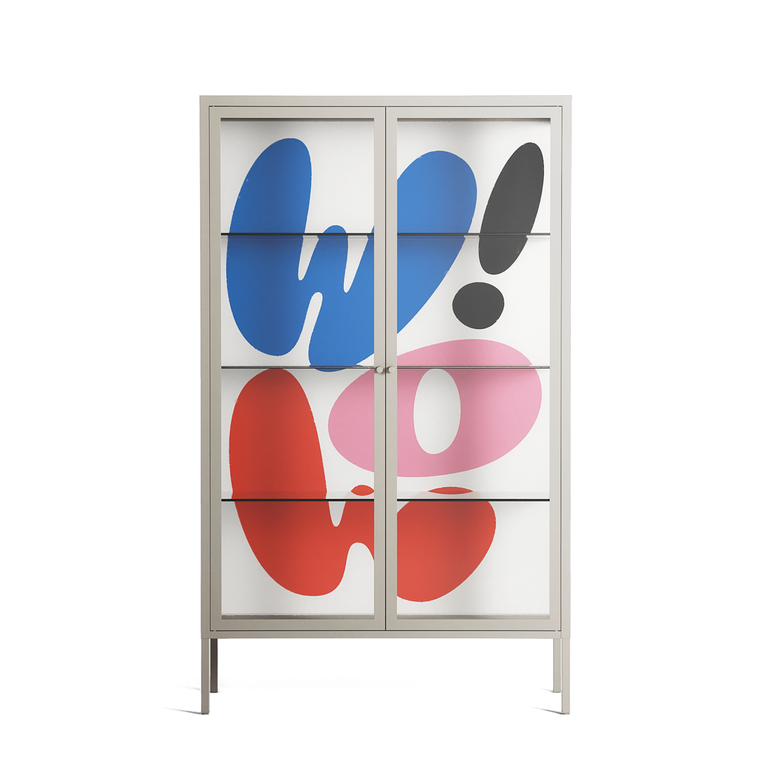 Wow - Cabinet - Vratislav Pecka - Pebble - Clear glass