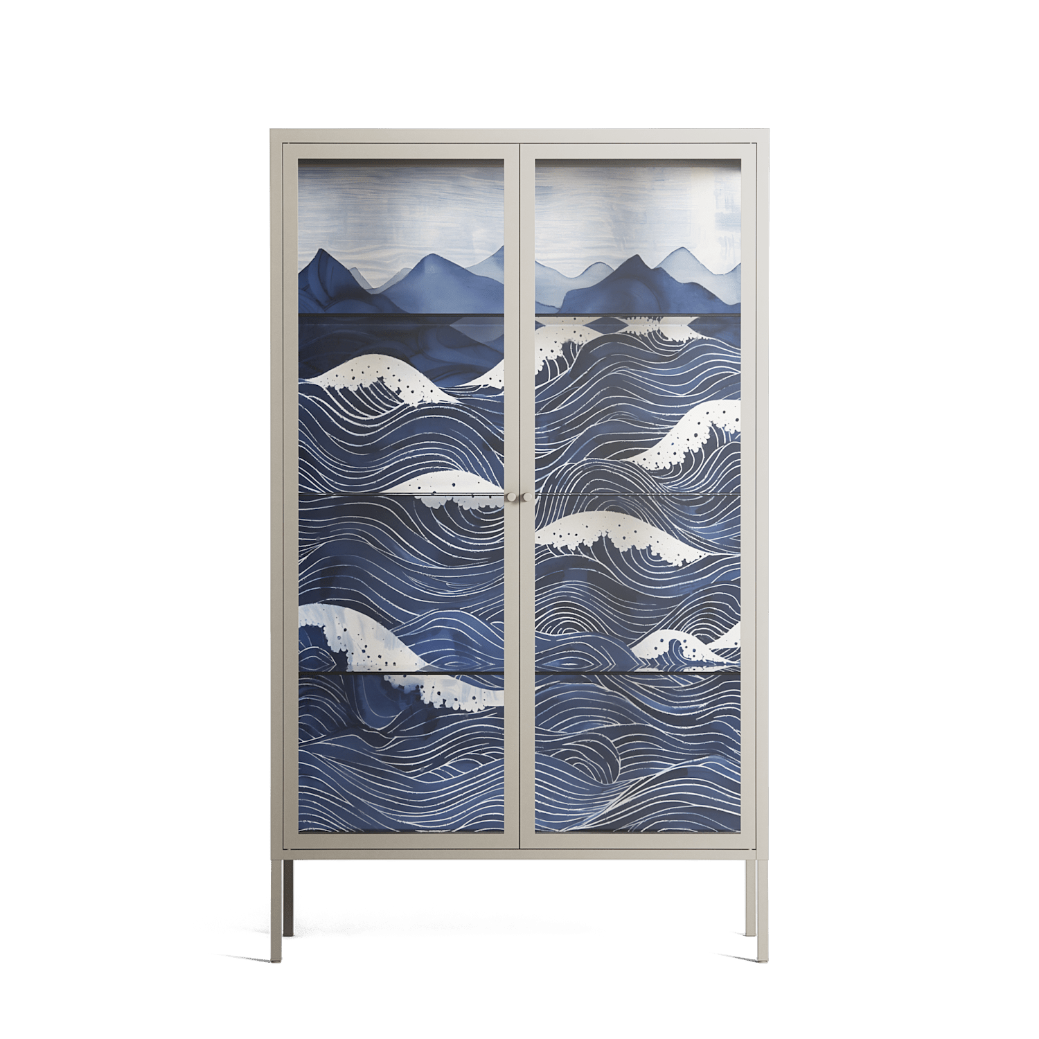 Dalgalar - Cabinet - Nur Rydberg - Pebble - Clear glass