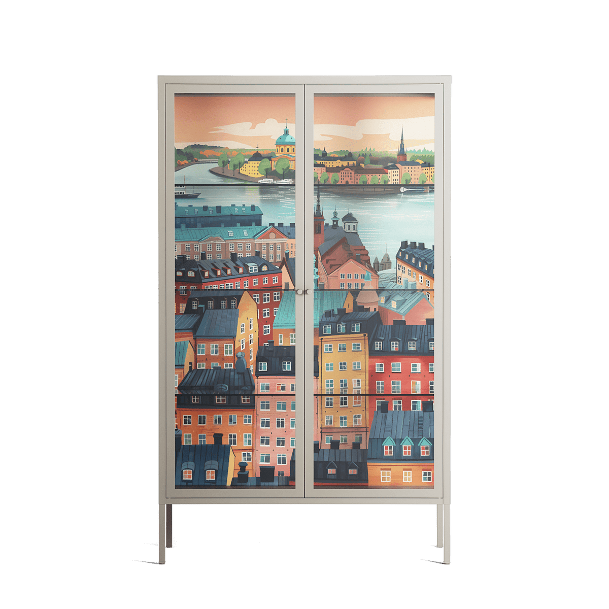 Gamla Stan - Cabinet - Nur Rydberg - Pebble - Clear glass