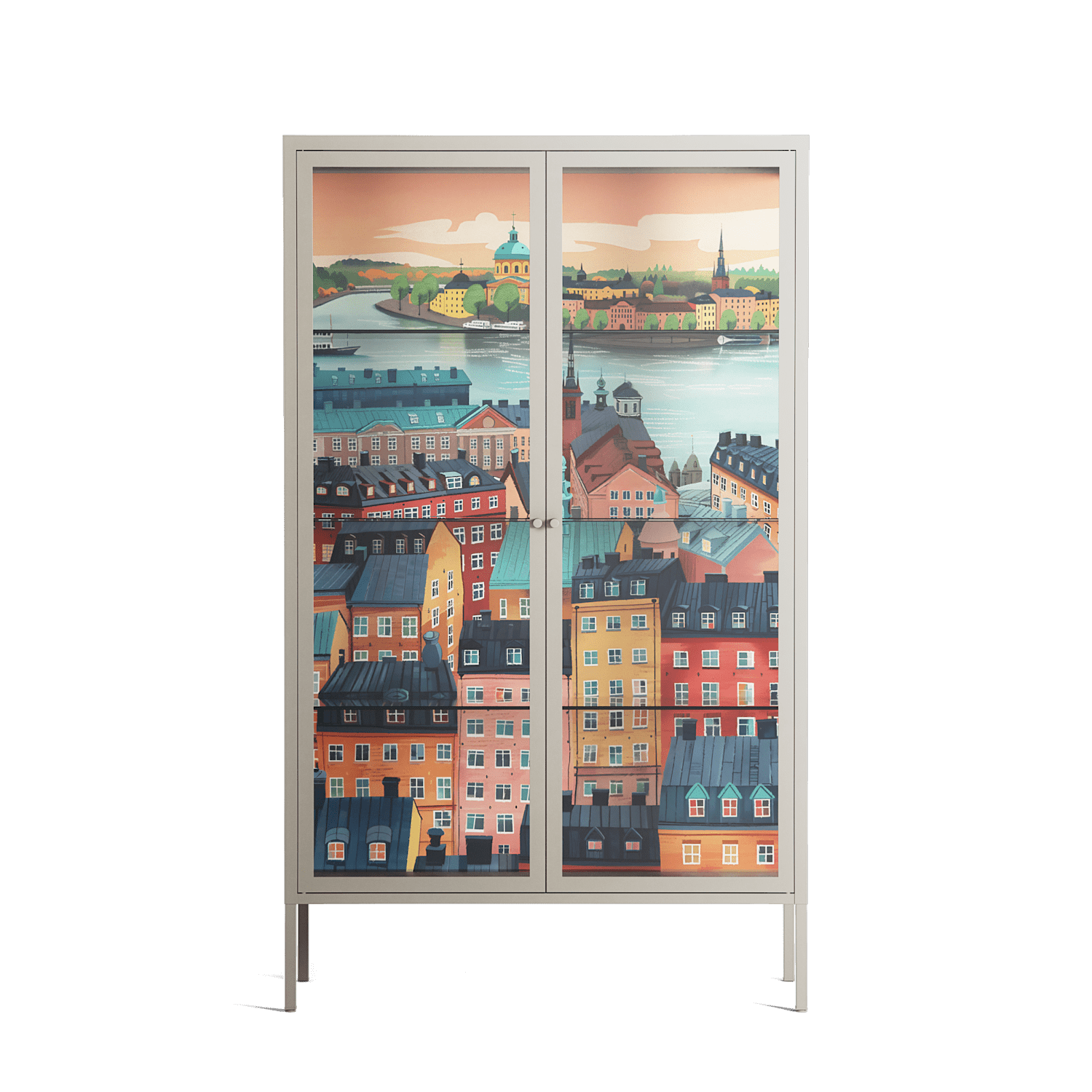 Gamla Stan - Cabinet - Nur Rydberg - Pebble - Clear glass