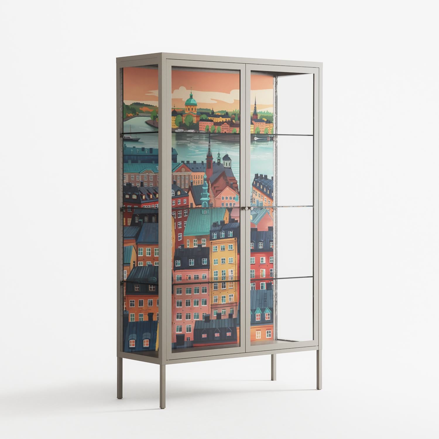 Gamla Stan - Cabinet - Nur Rydberg - Pebble - Clear glass