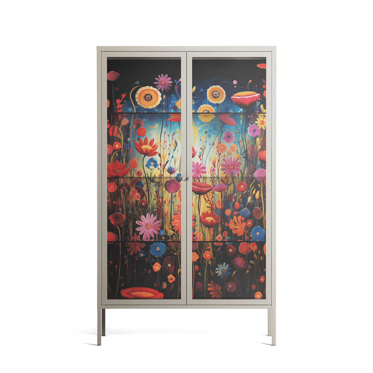 Greatful Meadow - Cabinet - Nur Rydberg - Pebble - Clear glass