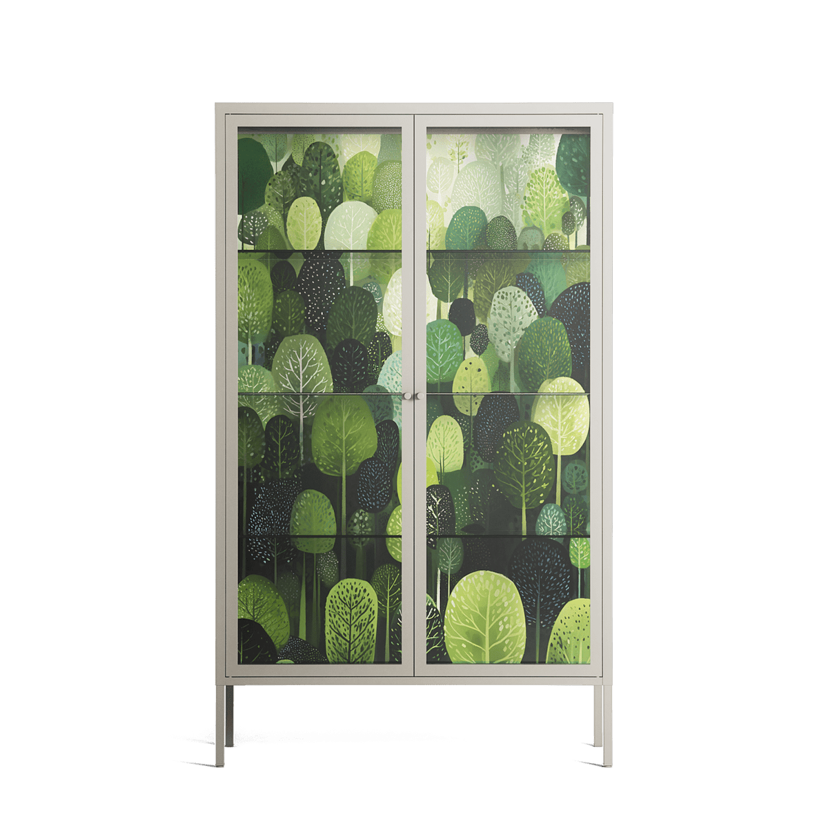 Tummetott - Cabinet - Nur Rydberg - Pebble - Clear glass