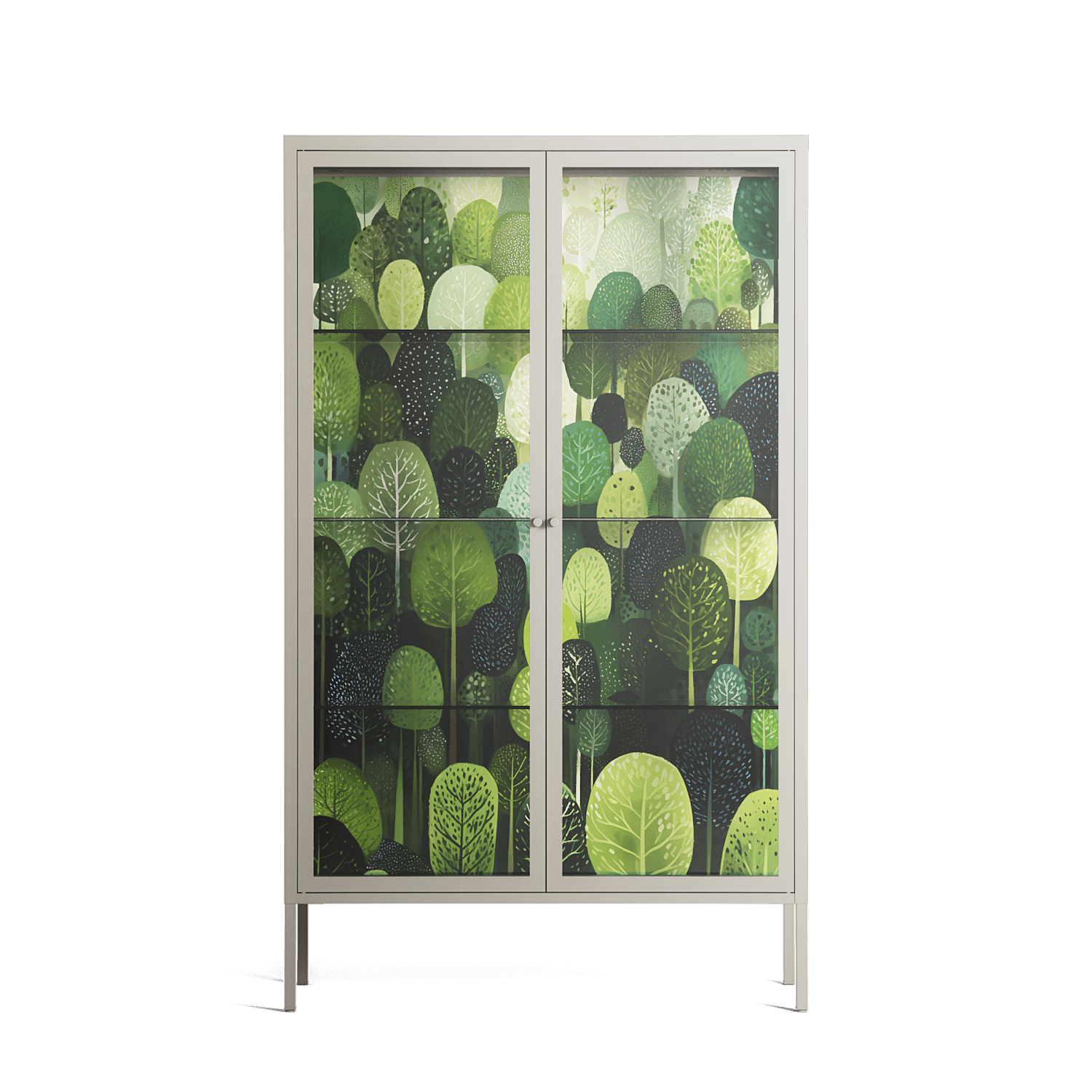Tummetott - Cabinet - Nur Rydberg - Pebble - Clear glass