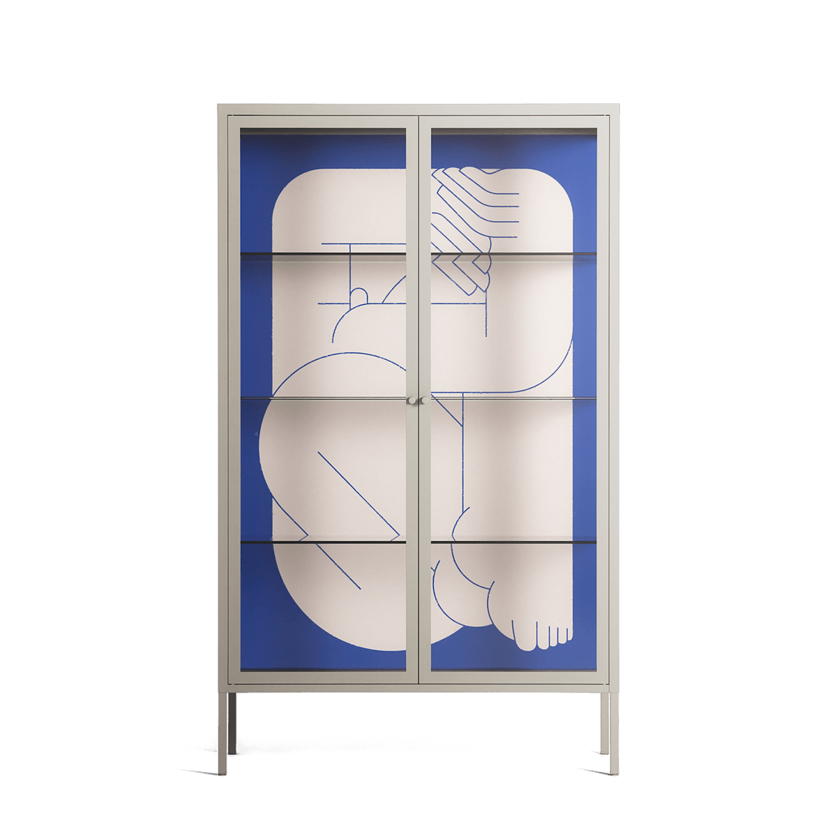 Good Bye - Cabinet - Andrea Devia-Nuño - Pebble - Clear glass