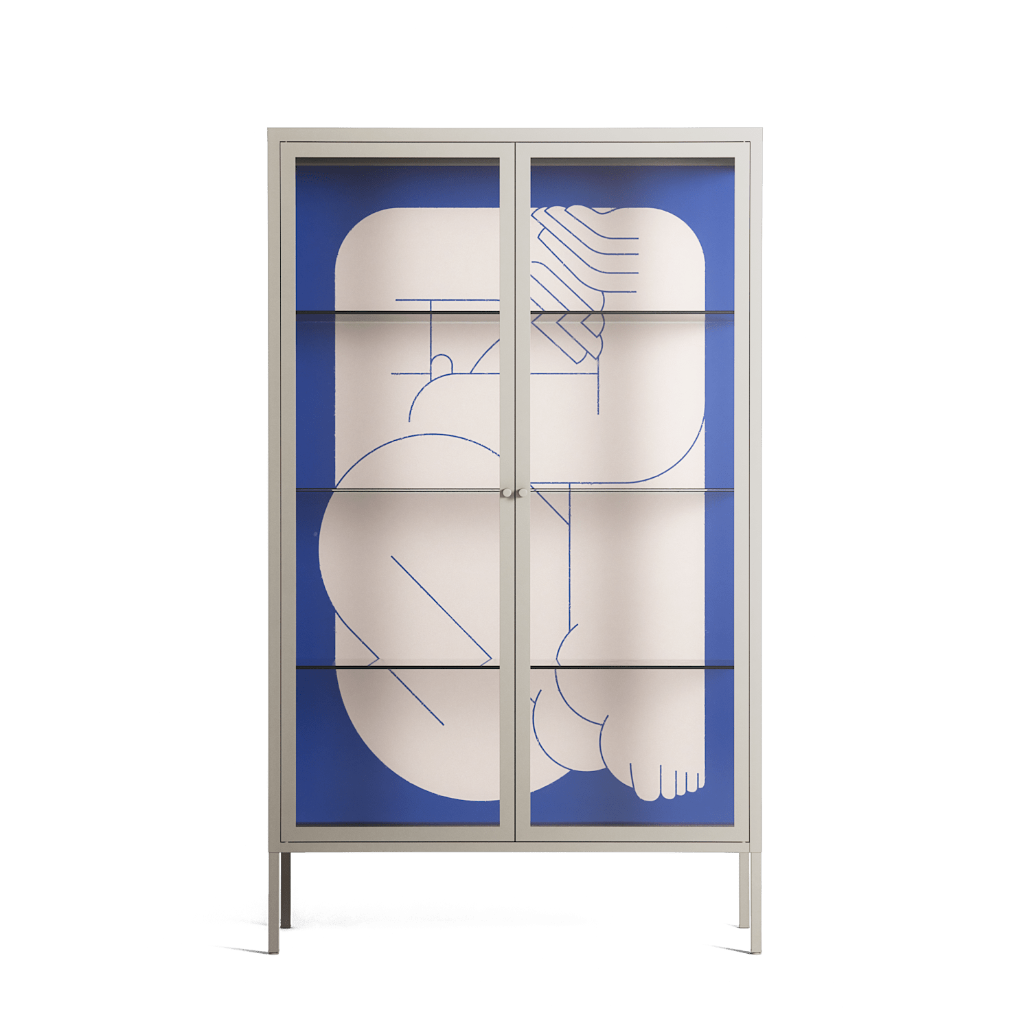 Good Bye - Cabinet - Andrea Devia-Nuño - Pebble - Clear glass