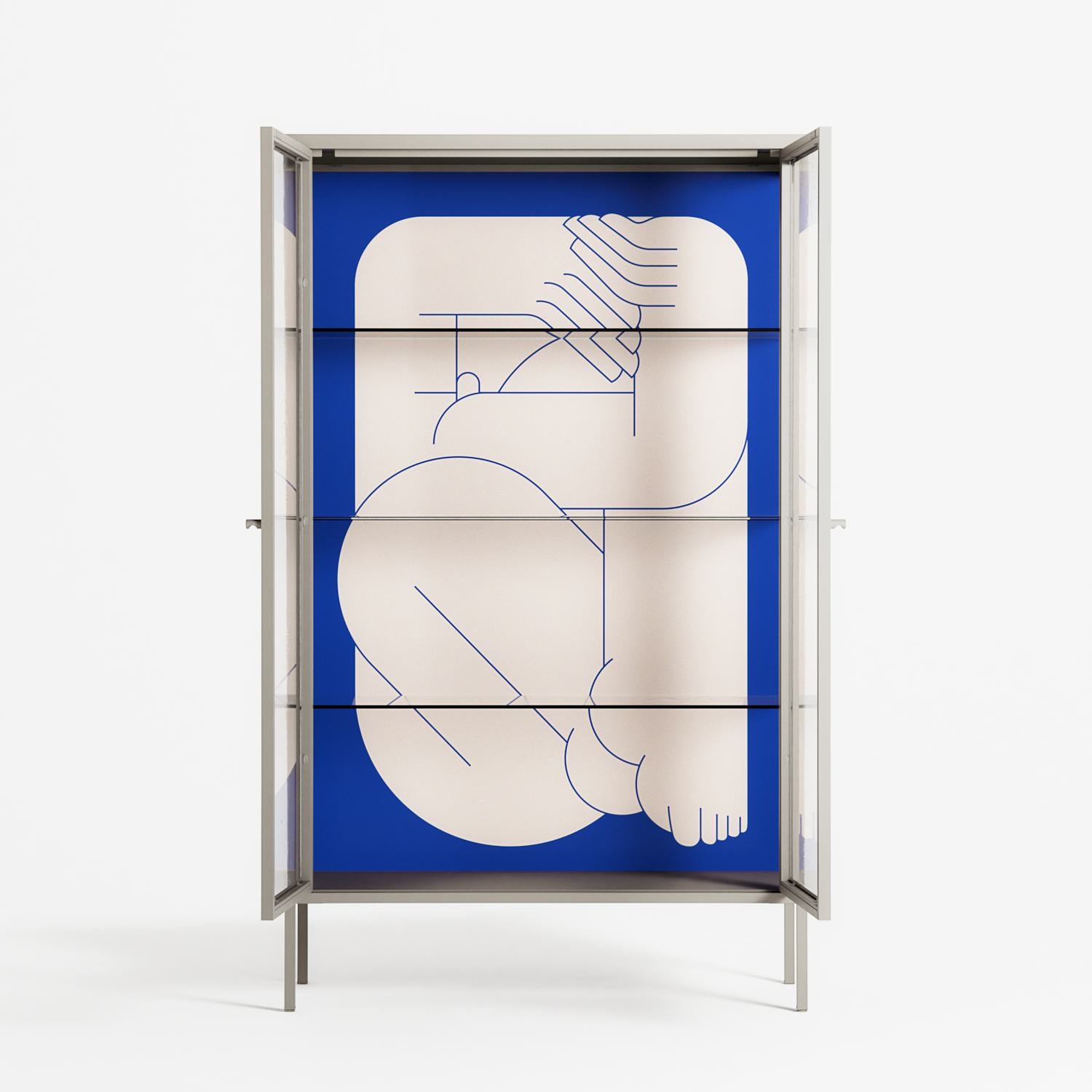 Good Bye - Cabinet - Andrea Devia-Nuño - Pebble - Clear glass