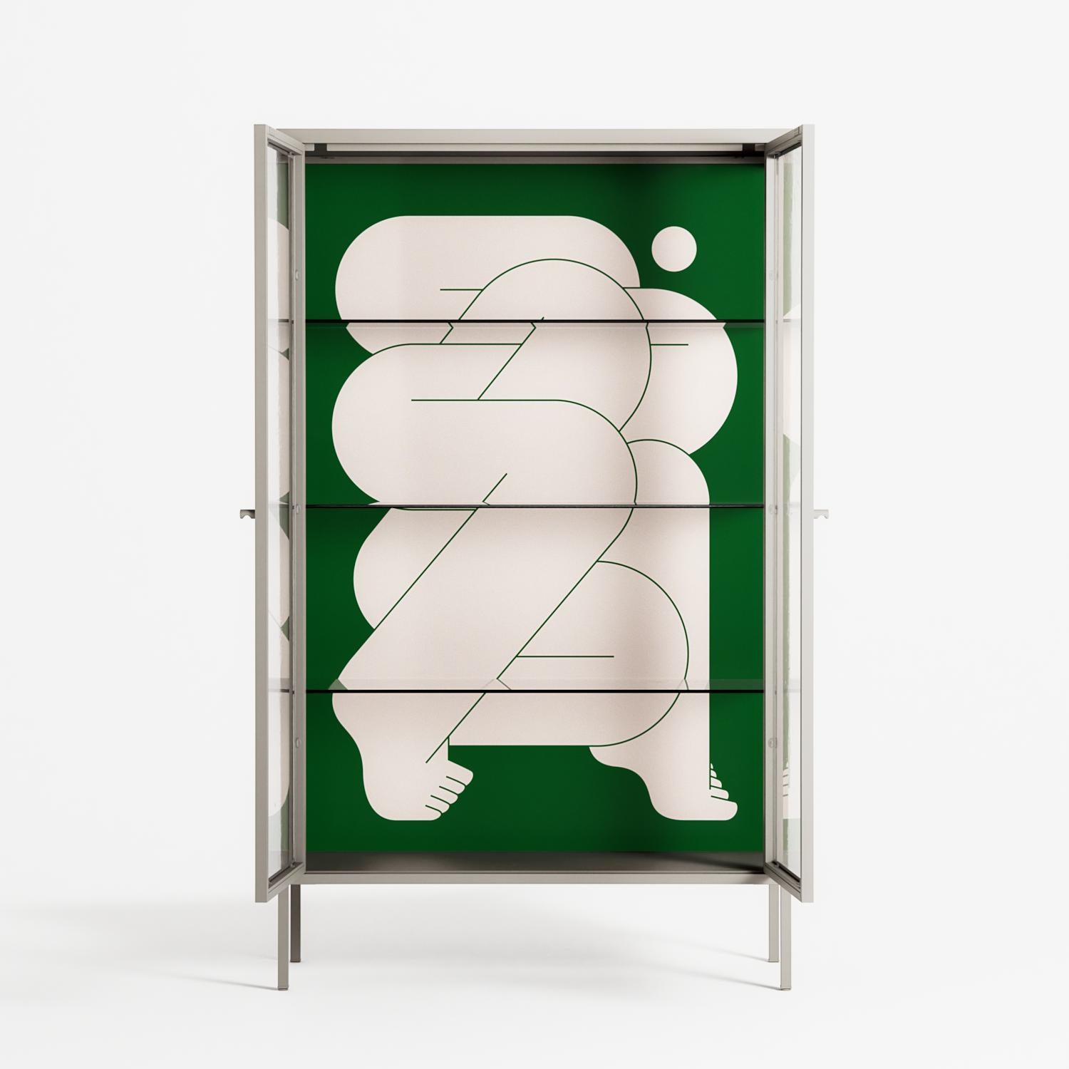 Carry - Cabinet - Andrea Devia-Nuño - Pebble - Clear glass