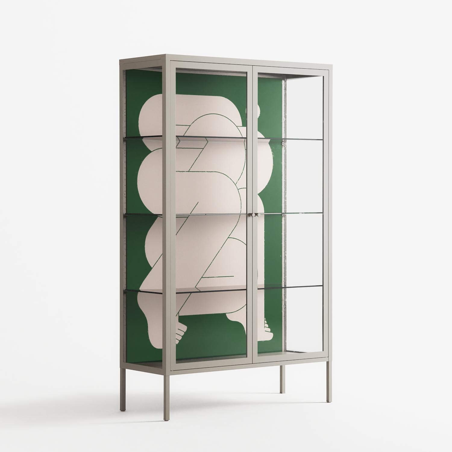 Carry - Cabinet - Andrea Devia-Nuño - Pebble - Clear glass