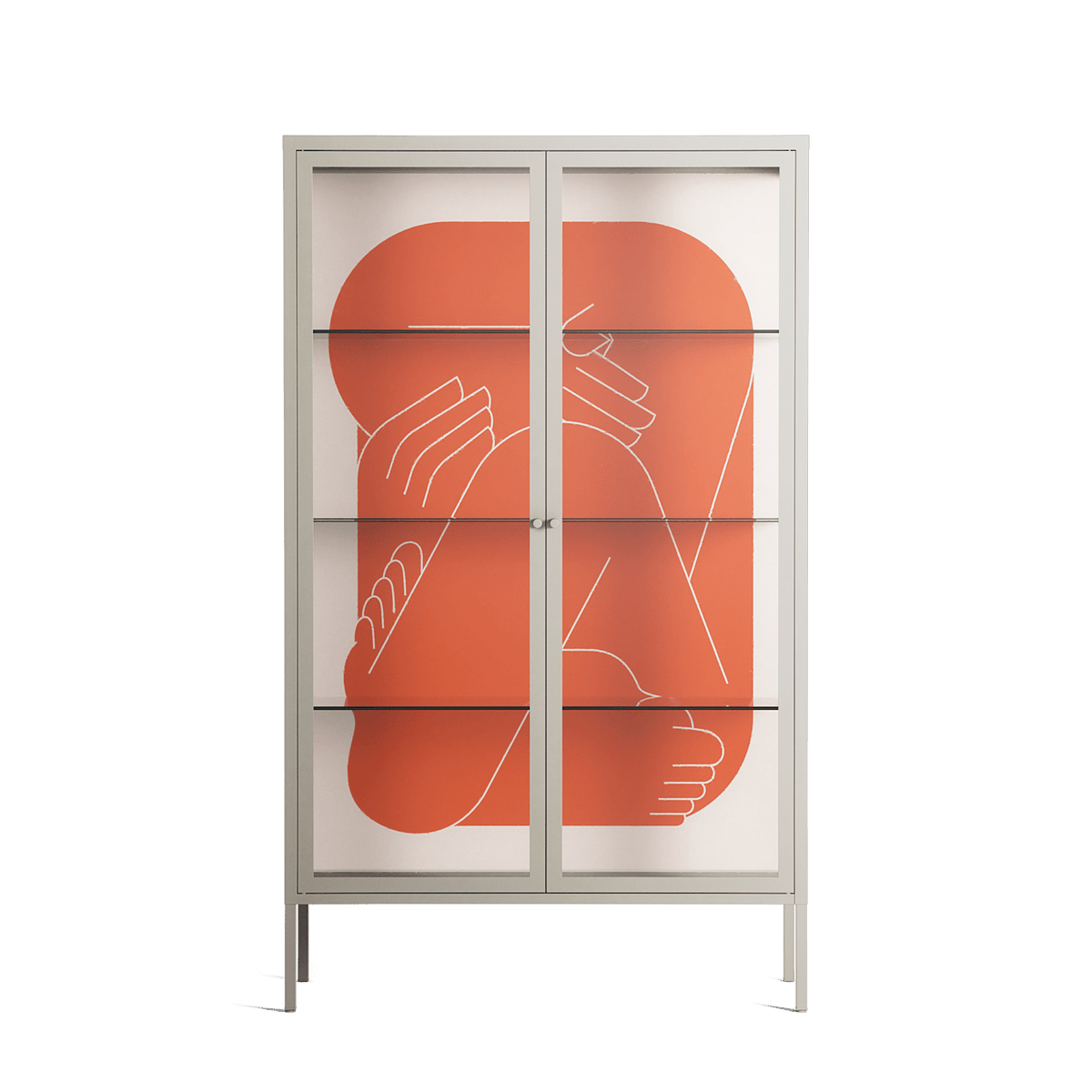 Keep - Cabinet - Andrea Devia-Nuño - Pebble - Clear glass