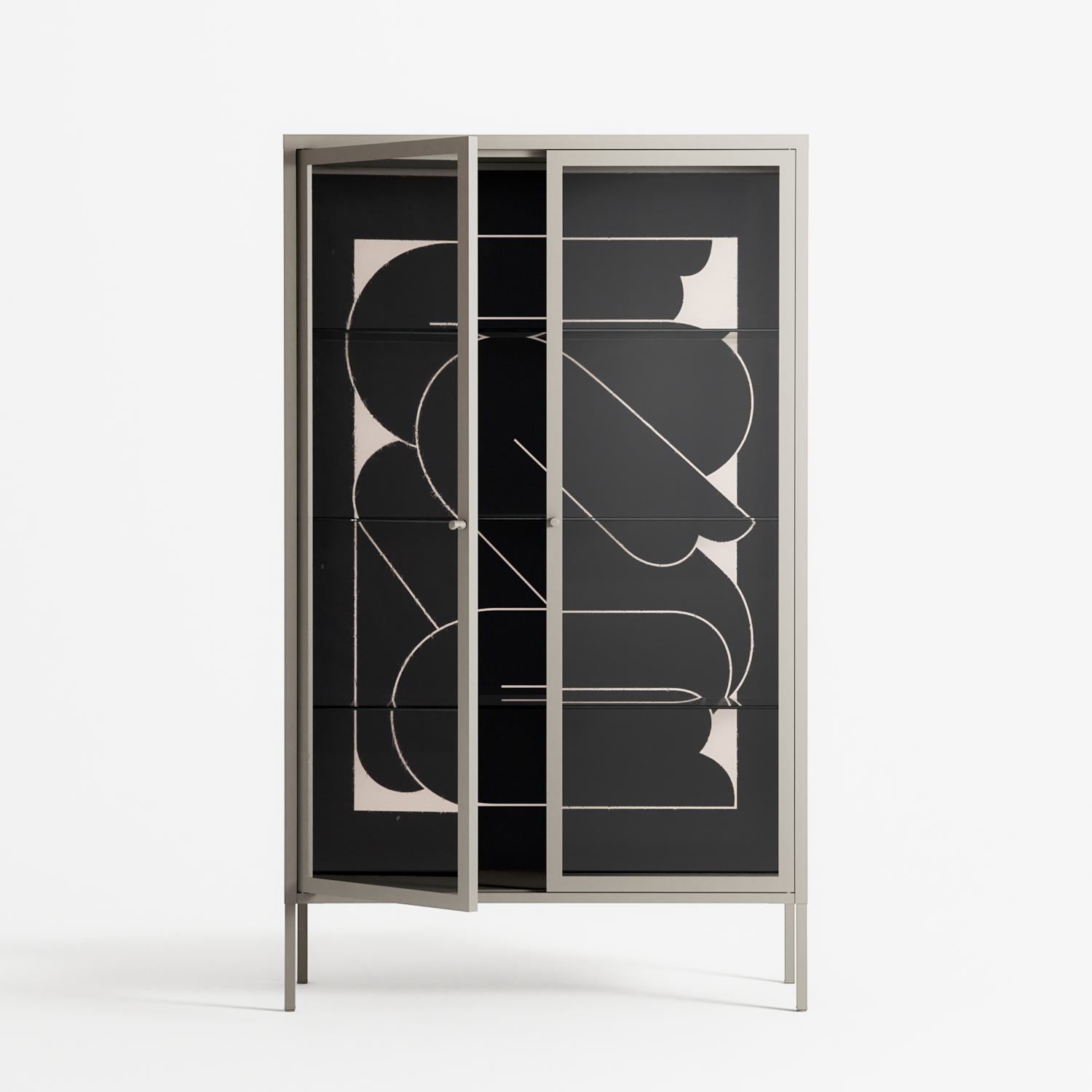 Love Flow - Cabinet - Andrea Devia-Nuño - Pebble - Clear glass