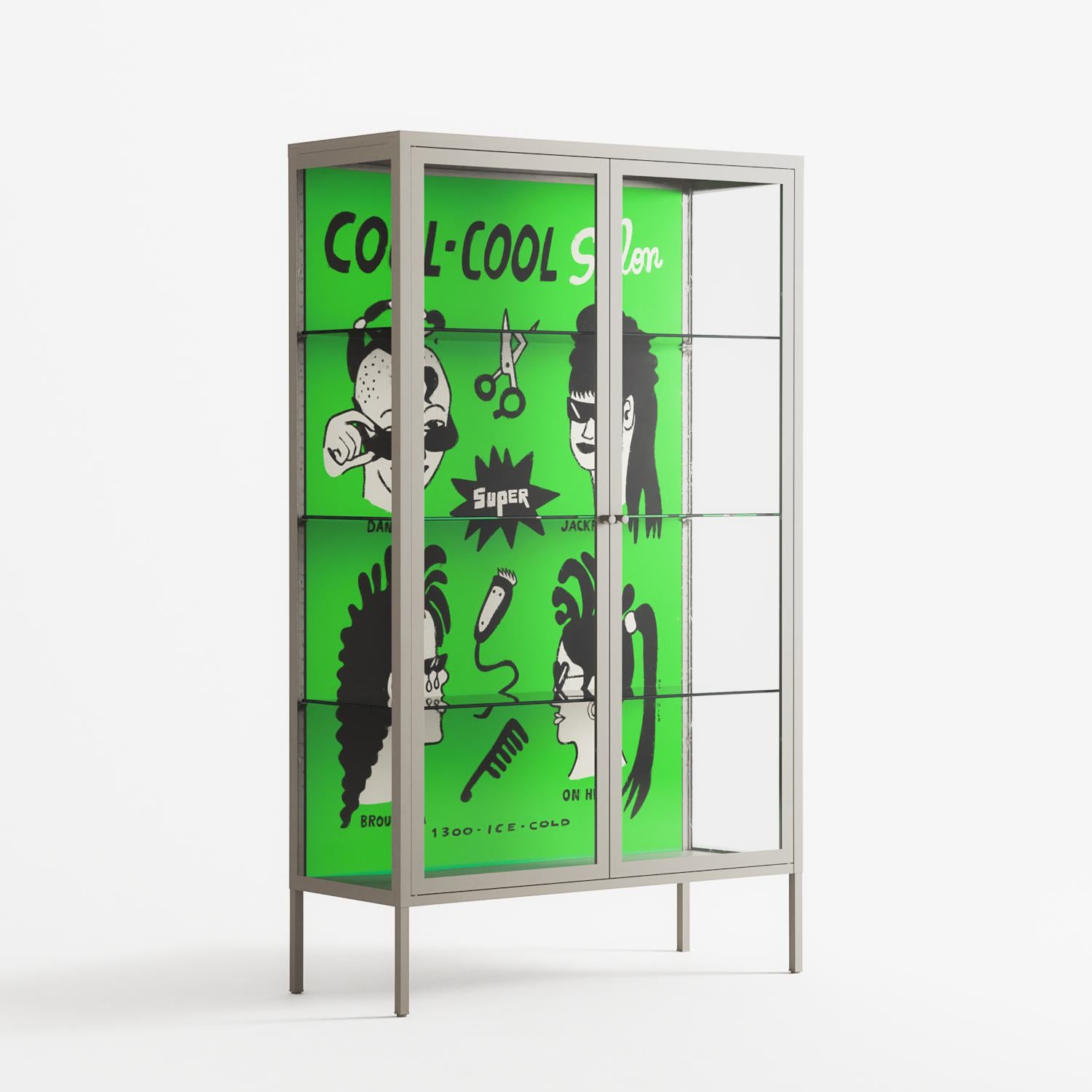 Cool Cool Salon Green - Cabinet - Aley Wild - Chalk - Clear glass
