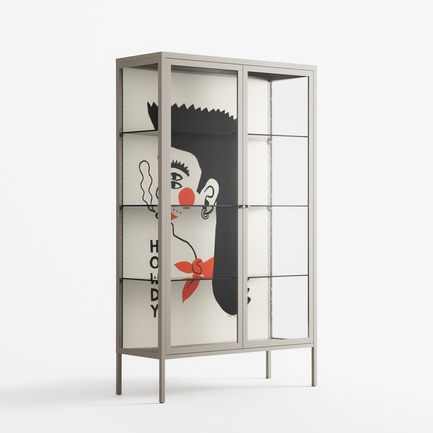 Howdy - Cabinet - Aley Wild - Pebble - Clear glass