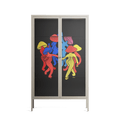 Mushroom Dance Multi - Cabinet - Aley Wild - Pebble - Clear glass