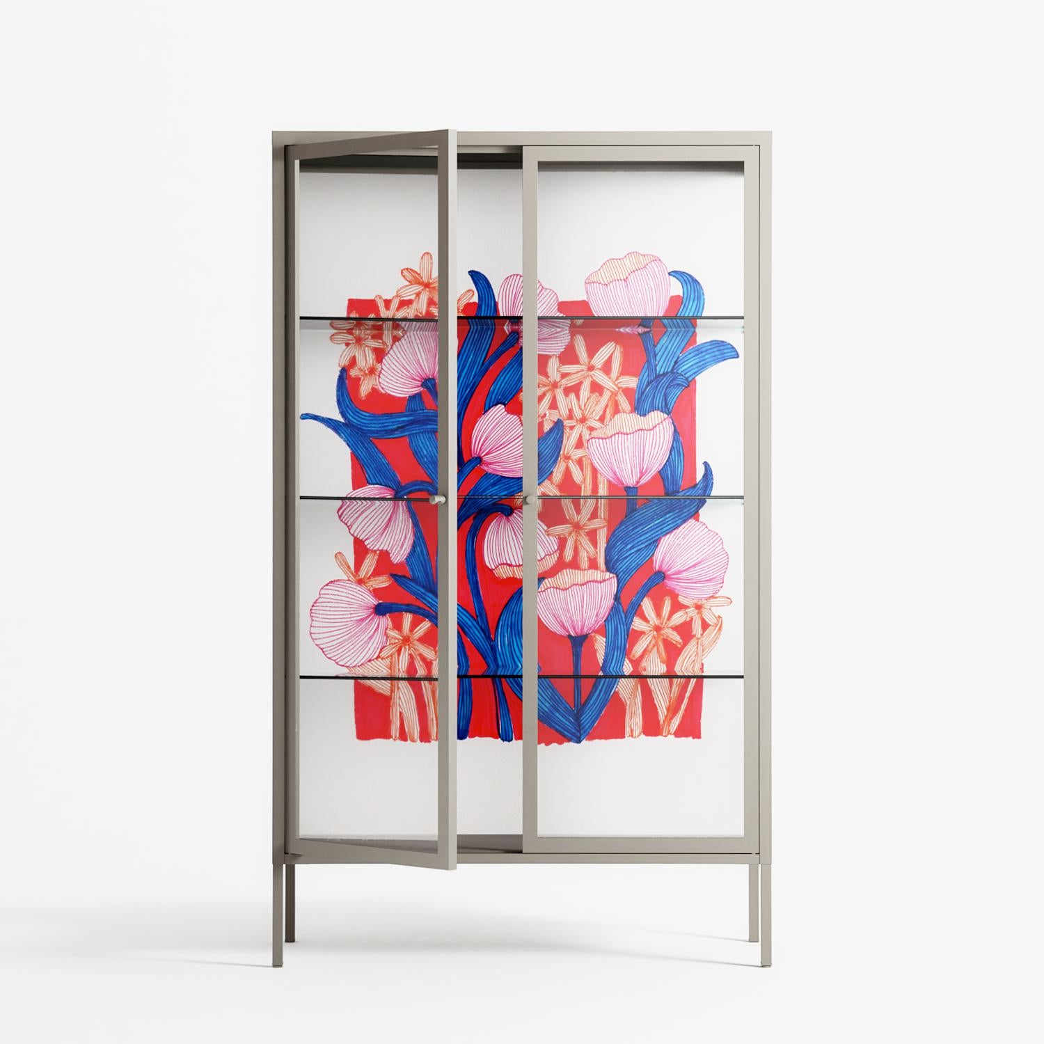 Buttercup - Cabinet - Katie O’Shea - Pebble - Clear glass