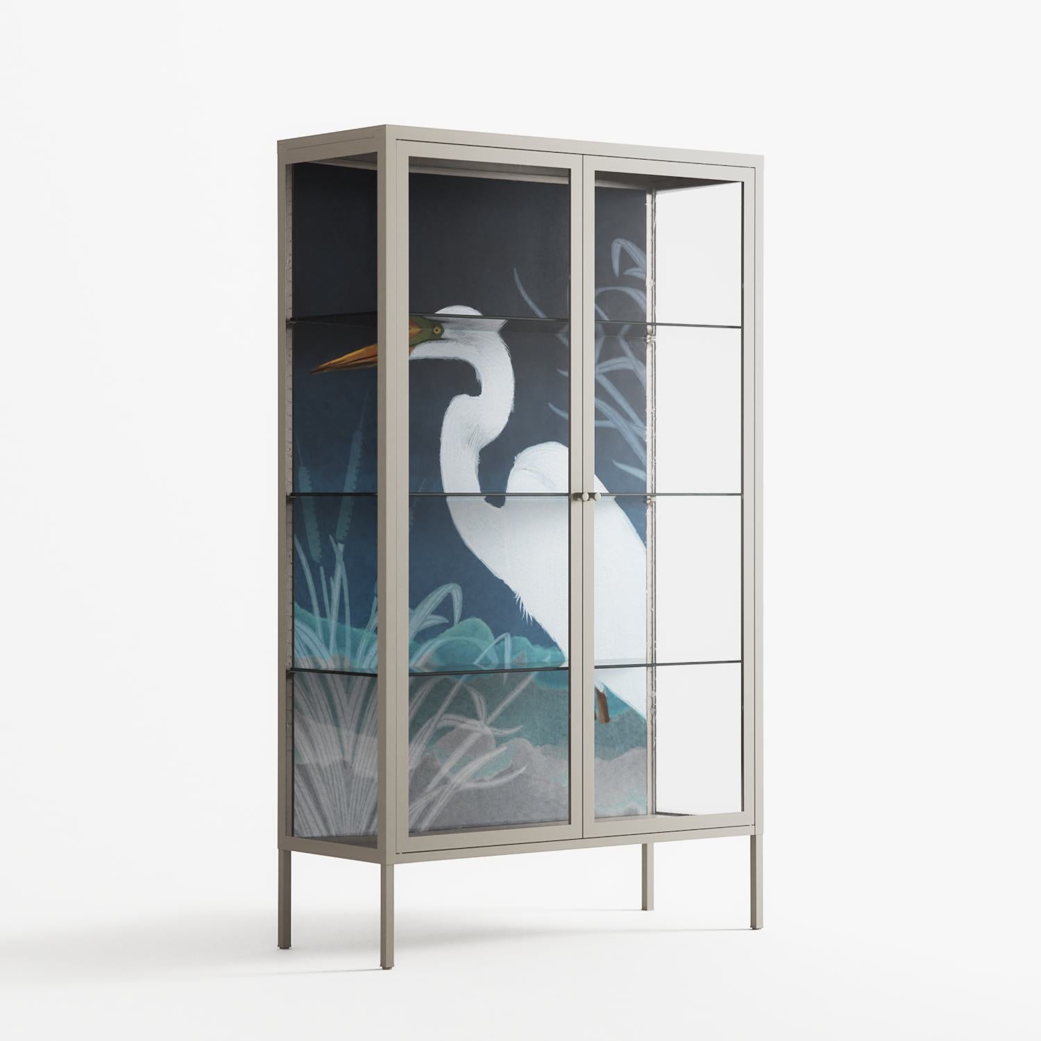 Egret - Cabinet - Katie O’Shea - Pebble - Clear glass