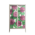 Pink Floras - Cabinet - Katie O’Shea - Pebble - Clear glass