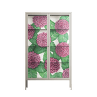 Pink Floras - Cabinet - Katie O’Shea - Pebble - Clear glass