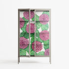 Pink Floras - Cabinet - Katie O’Shea - Pebble - Clear glass