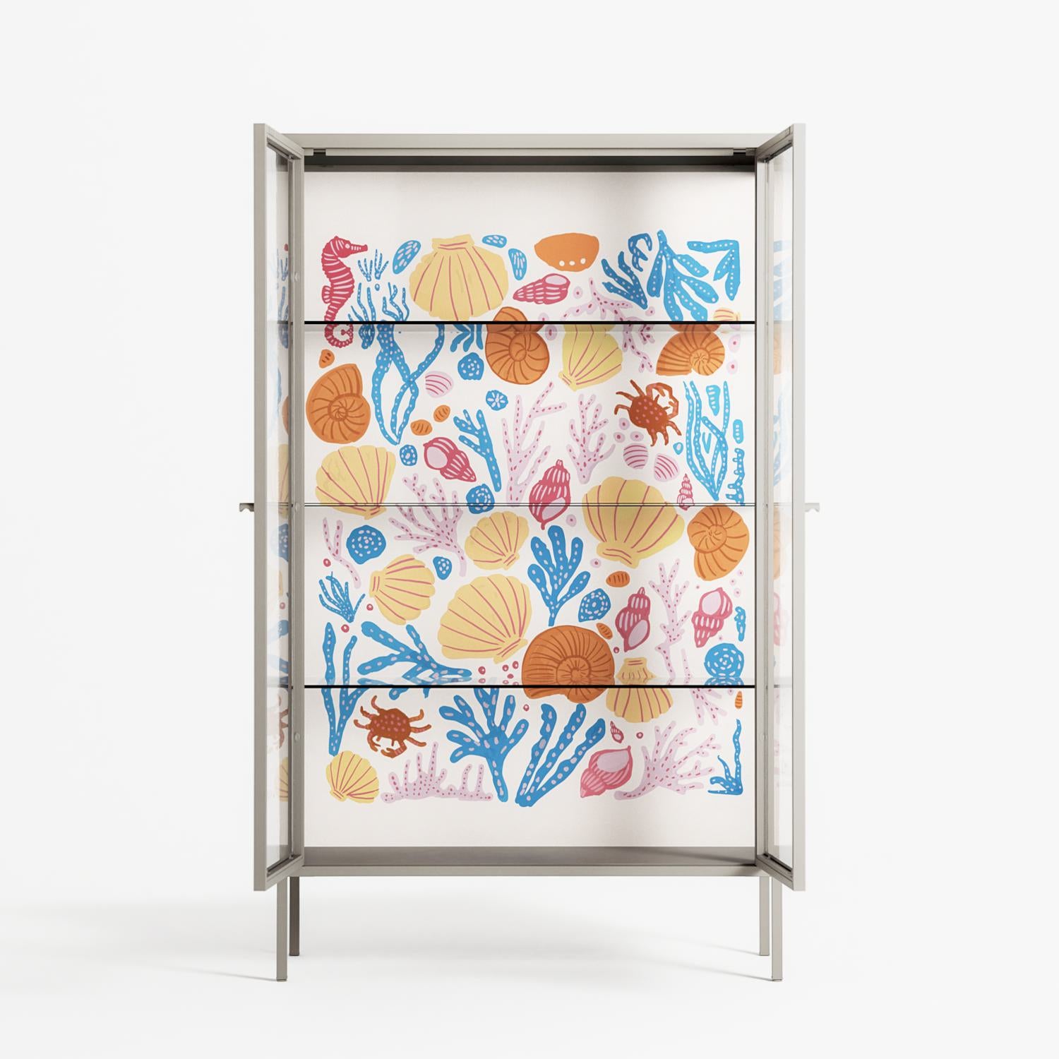 Sea Critters - Cabinet - Katie O’Shea - Pebble - Clear glass