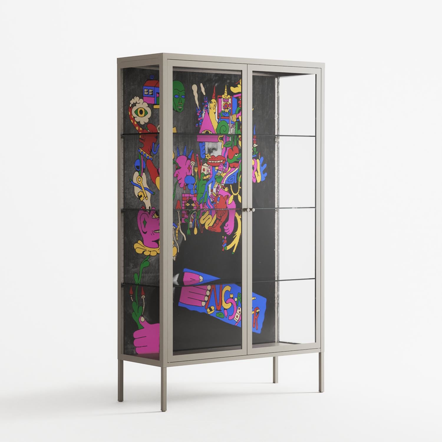Gentleman - Cabinet - Cezar Berje - Pebble - Clear glass